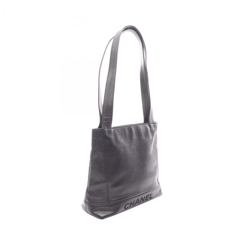 CHANEL Black Caviar Leather Tote Bag - Picture 2 of 9